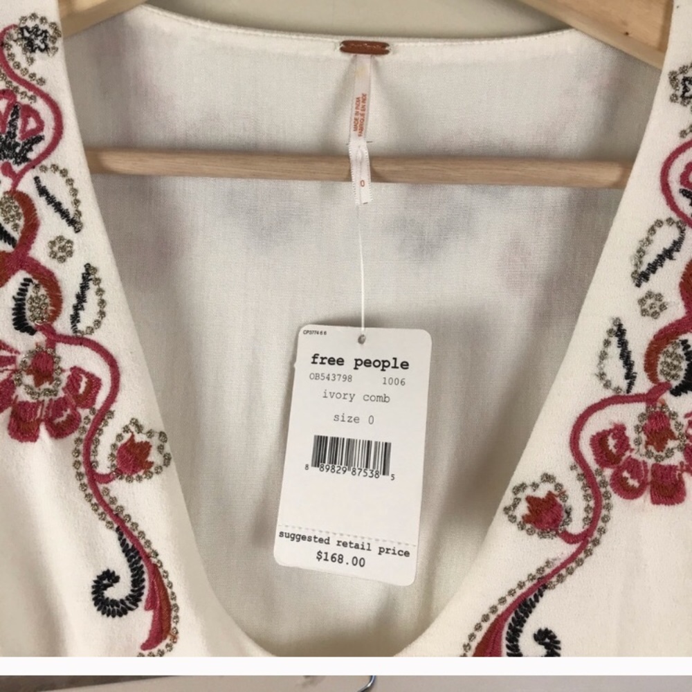 Free People | Holiday Folk Mini Dress - Picture 4 of 4